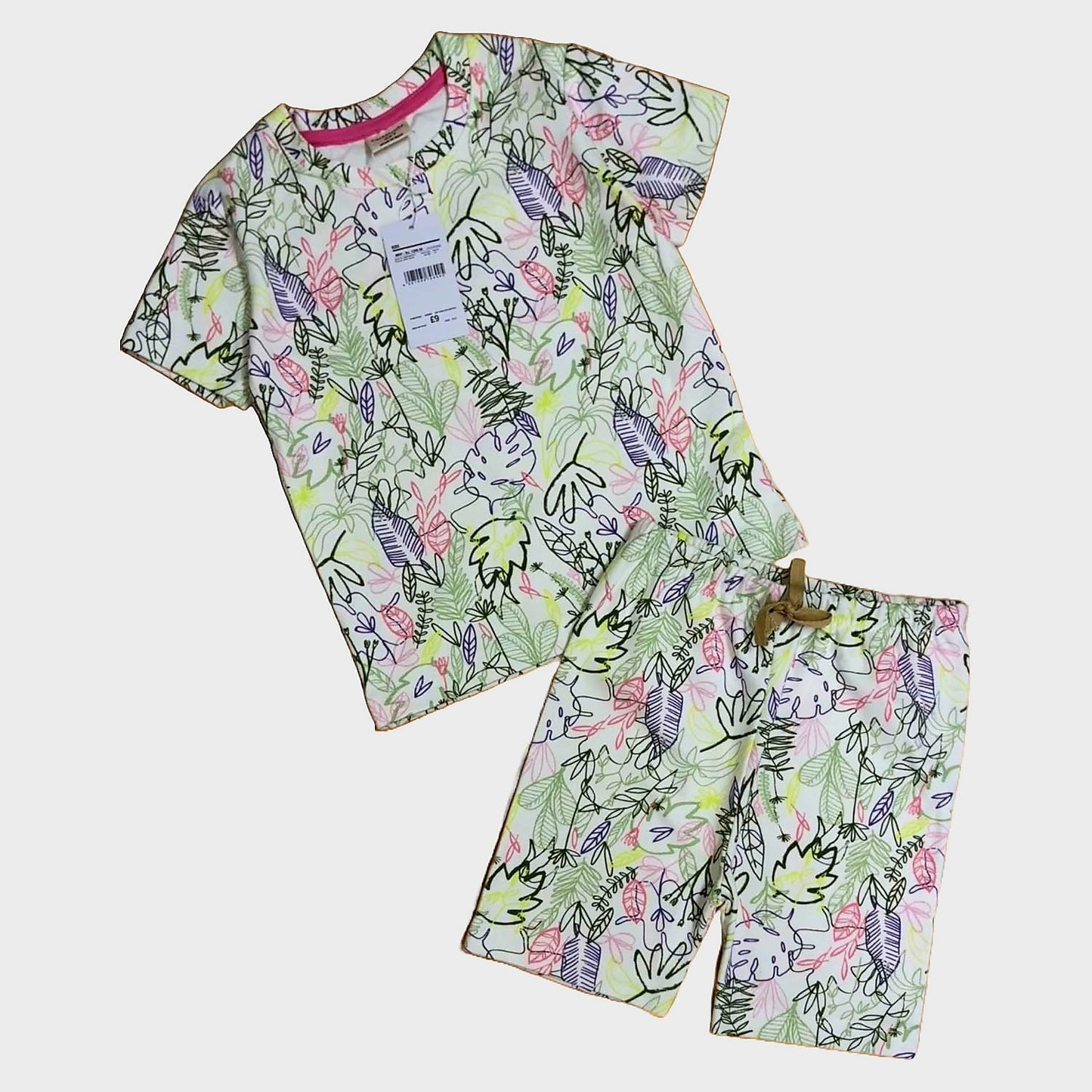 Tropical Leaf - T-Shirt and Shorts Set