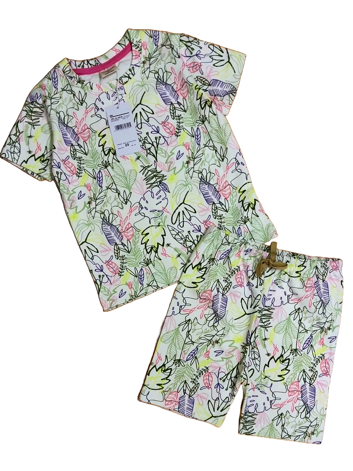 Tropical Leaf - T-Shirt and Shorts Set