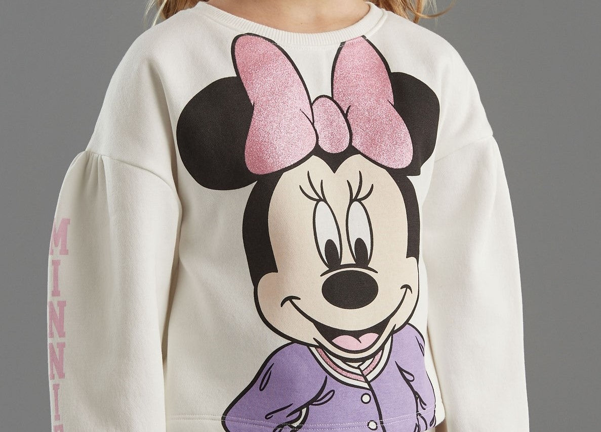 Minnie Mouse Glitter Bow Sweater