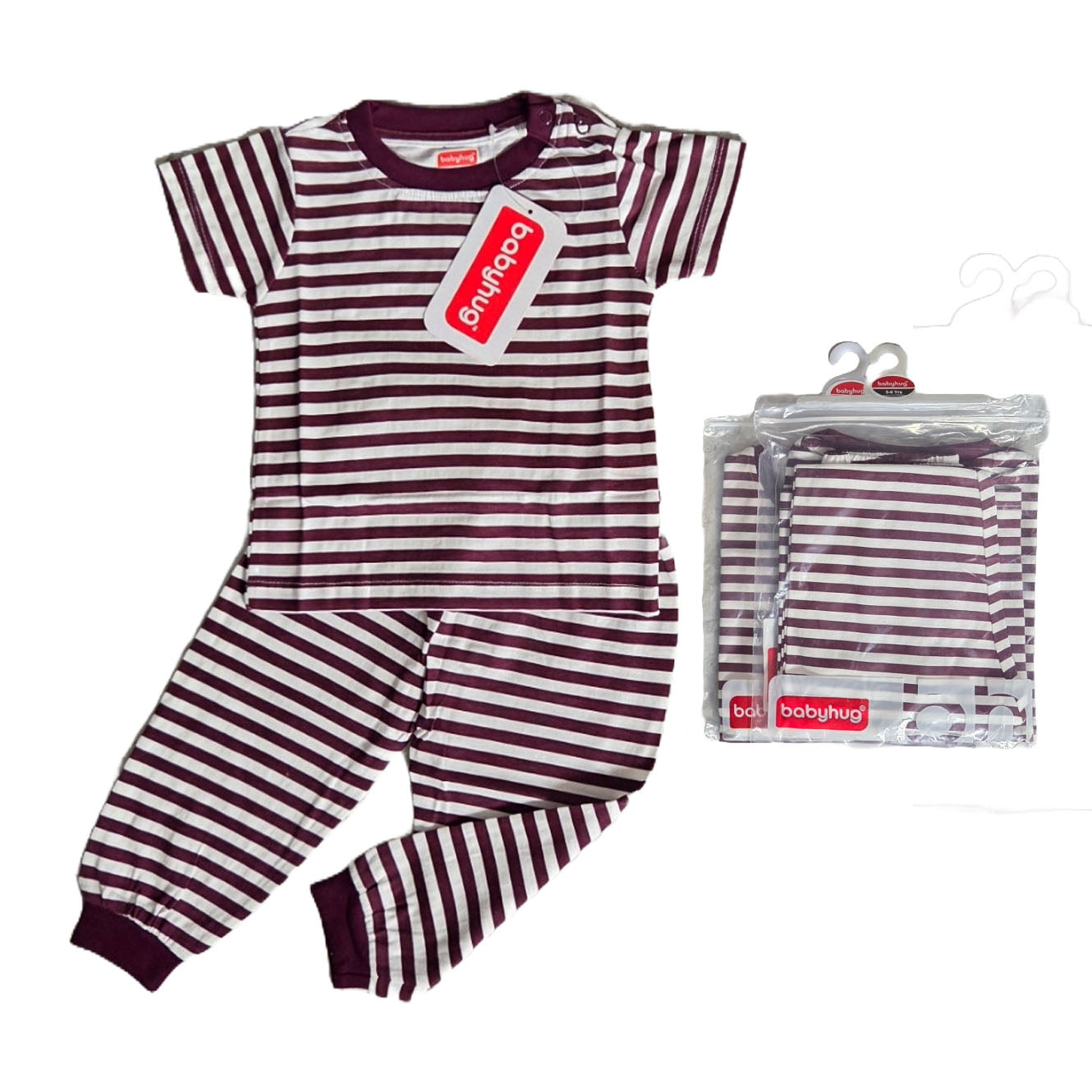 Striped T-Shirt and Bottom Set