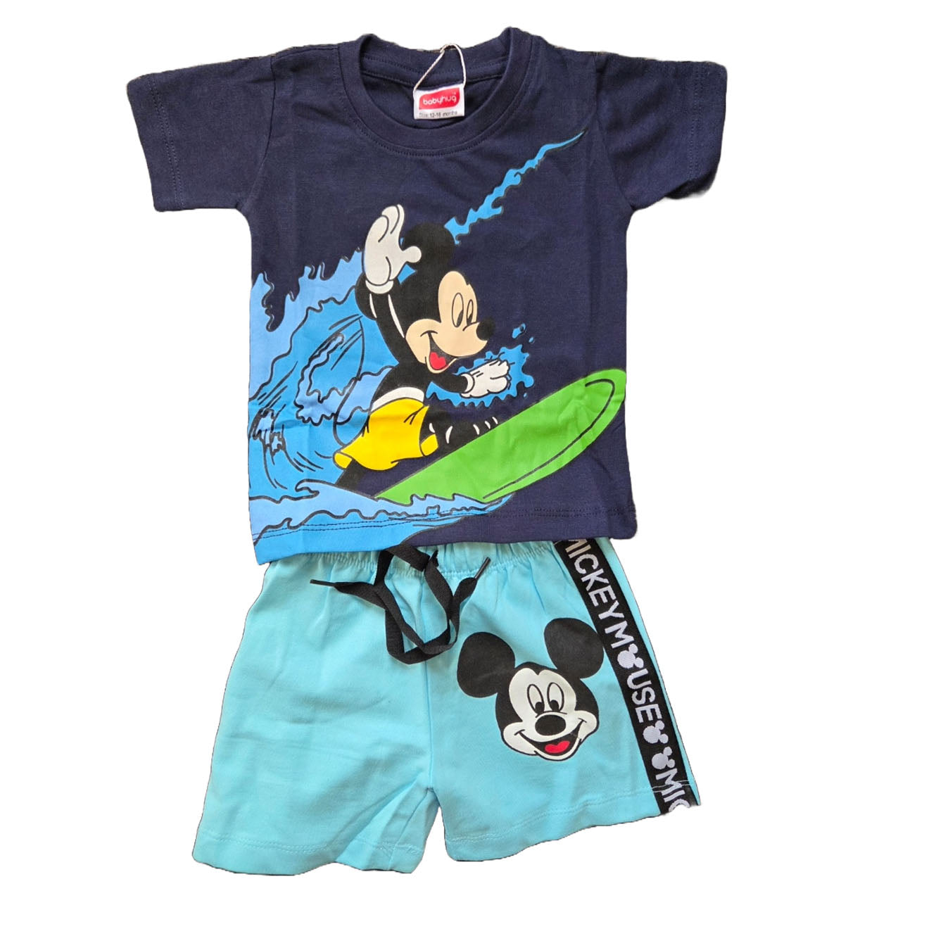 Mickey Mouse Surfing T-Shirt Shorts set