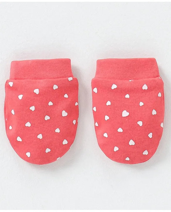 Sweetheart Snuggles - Cap Mittens & Booties Set