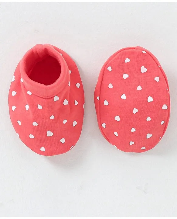 Sweetheart Snuggles - Cap Mittens & Booties Set