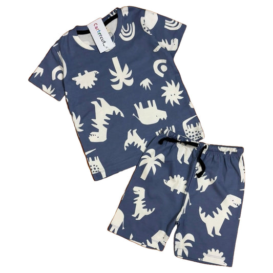 T-Rex Dino T-Shirt and Shorts Set