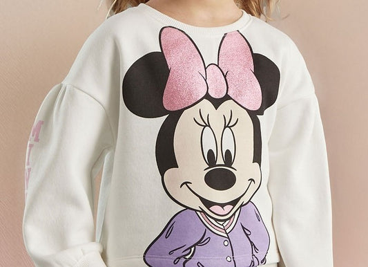 Minnie Mouse Glitter Bow Sweater