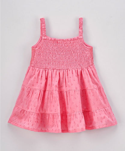 Pink Frock with lace detailing