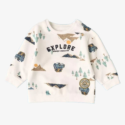 Explore Always Awesome - Adventure Print Sweater