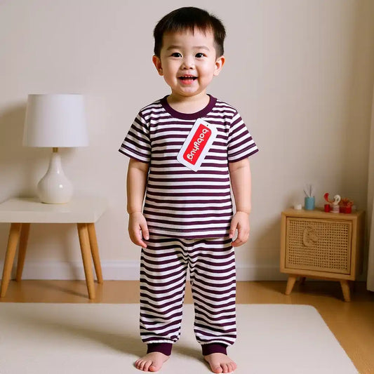 Striped T-Shirt and Bottom Set