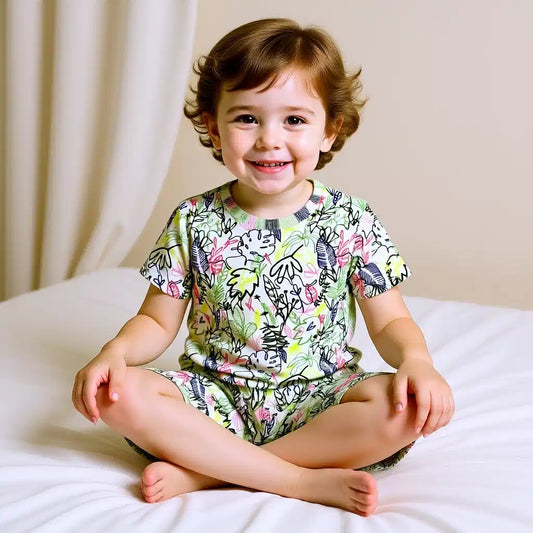 Tropical Leaf - T-Shirt and Shorts Set