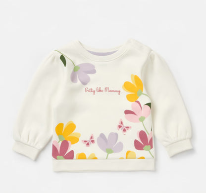 Pretty Like Mummy Floral Sweater